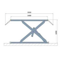 Pont élévateur a ciseaux Mobile 3tonne