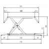 Pont a ciseaux - élévateur, 3 tonnes - 220V