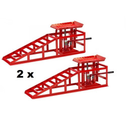 Rampe de voitures avec rehausse hydraulique paire 2 Tonnes